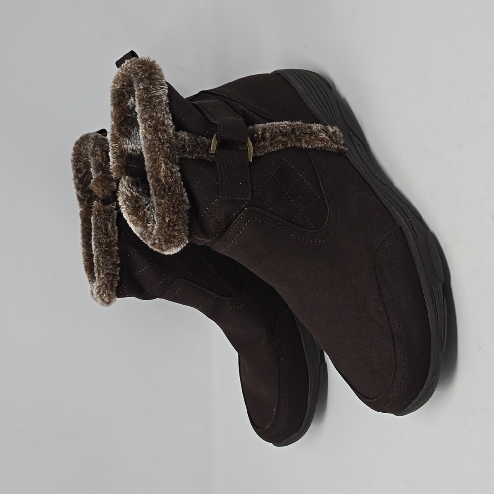 Easy Spirit Brown  & Gray Faux Fur Sevalor Winter Boots Size 11